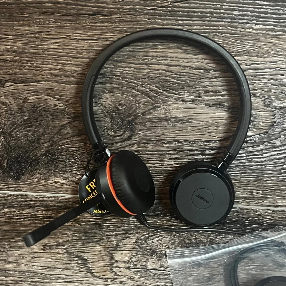 Jabra Evolve 40 MS Stereo Wired‎ Headset Microsoft Teams USB 3.5mm ENC060 Black